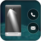 Flash light on call icon