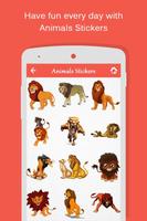 برنامه‌نما Animals Stickers عکس از صفحه