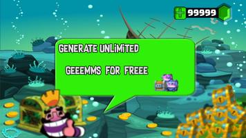 free royale gems simulated الملصق