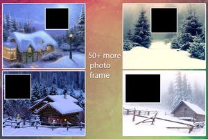 Snowfall Photo Frames Affiche