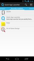 Quick App Launcher captura de pantalla 1