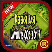 Defense Base Layouts COC 2017 Affiche