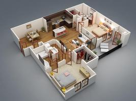 3D Home Design New Affiche
