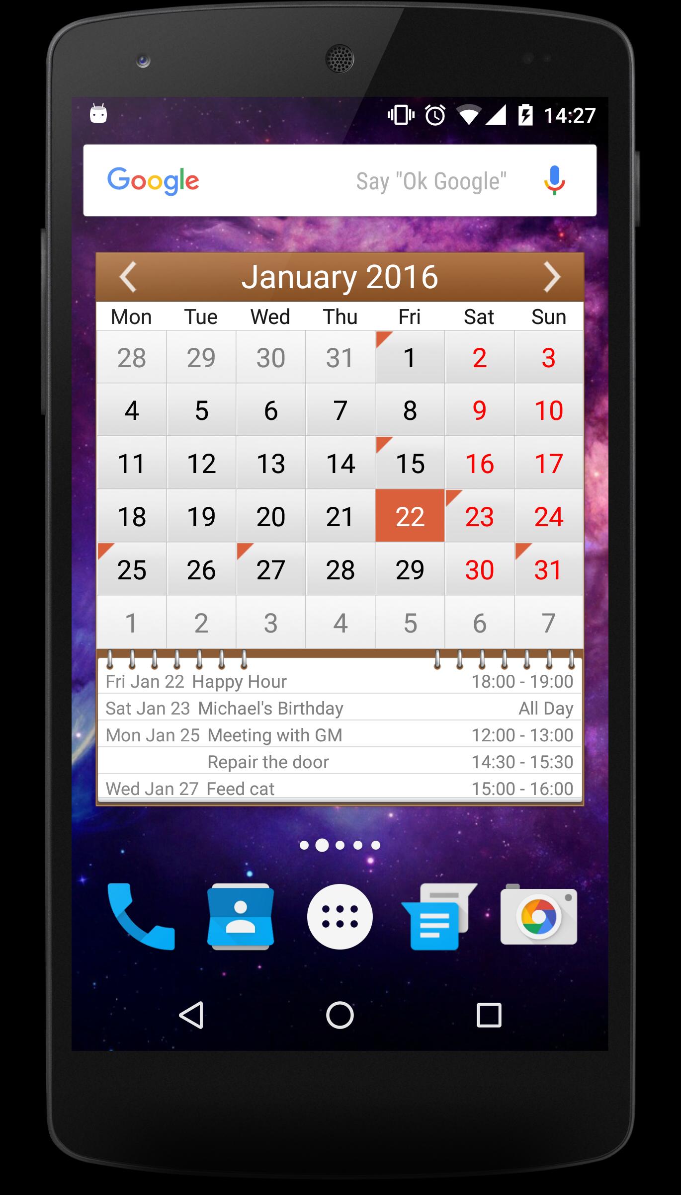Simple calendar for android apk download