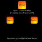 Novus Character Sheet icon