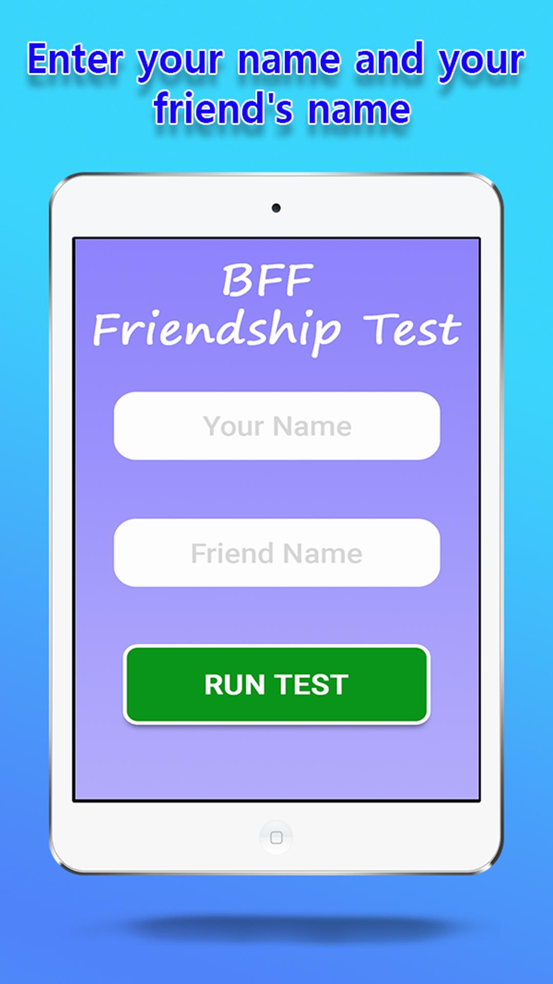 Friends tests. Test best friends.