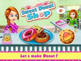 Sweet Donut Shop - Kids Cooking Games Affiche