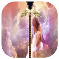 برنامه‌نما Angel Beauty Zipper ScreenLock عکس از صفحه