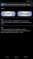 BMI & Body Fat Calculator 포스터