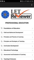 LET Reviewer: Professional Edu poster