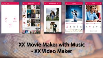 XX Movie Maker with Music - XX Video Maker ポスター