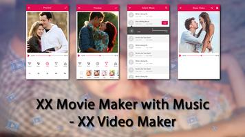 XX Movie Maker with Music - XX Video Maker capture d'écran 1