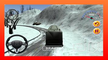 Snow Bus Driving Simulator 3D poster