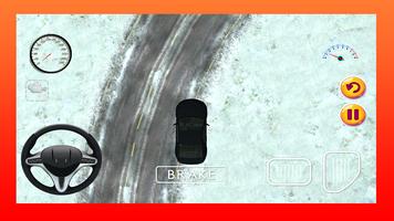 Snow Car Driving Game 3D capture d'écran 2
