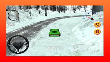 Snow Sports Car Driving Game Affiche