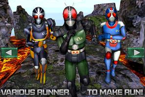 3D Mask Run Rider Man Rush captura de pantalla 3