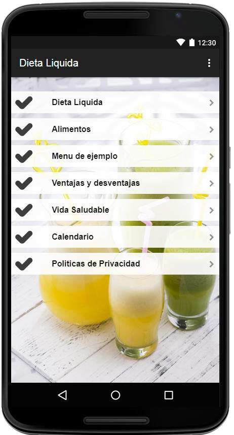 Dieta liquida estricta menu Dieta liquida estricta menu