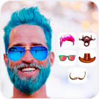 Man Mustache Beard Face Editor icône