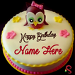 Birthday Cake on Name & Photo