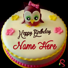 Birthday Cake on Name & Photo-icoon