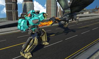 Superhéroe del robot de dragón captura de pantalla 1