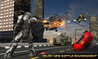 Futuristic Robot Battle poster