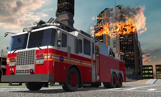 Firefighter truck sim 2016 Affiche