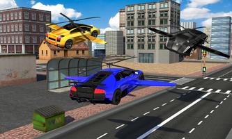 Flying Car Racing 3D capture d'écran 1