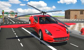 Flying Car Racing 3D 스크린샷 2