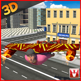 Hoverboard Flying Gift Delivery 3D icon