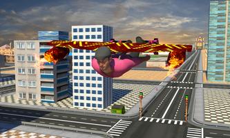 Hoverboard Flying Gift Delivery 3D poster