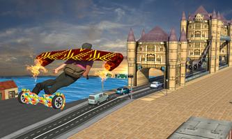 Hoverboard Flying Gift Delivery 3D Ekran Görüntüsü 1