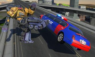 Police Limo Robot Battle 스크린샷 1