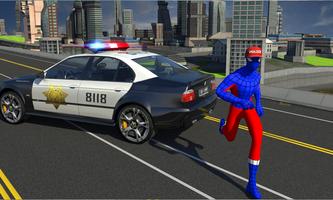 Police Spider Superhero Poster