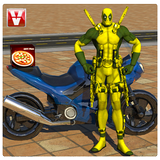 Rope Man Pizza delivery icon