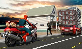 Spider Hero Pizza Delivery syot layar 1