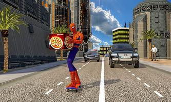 Spider Hero Pizza Delivery capture d'écran 2
