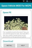 Space Vehicle MOD For MCPE captura de pantalla 3