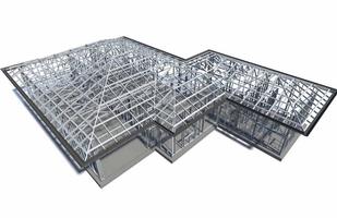 Roof Steel Framing Design Affiche