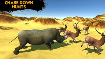 Deadly Desert Rhino Simulator تصوير الشاشة 1