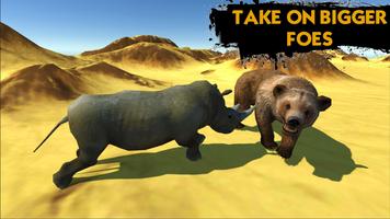 برنامه‌نما Deadly Desert Rhino Simulator عکس از صفحه