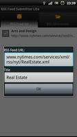 RSS Feed Submitter Lite captura de pantalla 2