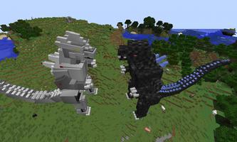 Mod Big Godzilla for MCPE تصوير الشاشة 1