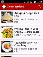 Dinner Recipes Apps capture d'écran 1