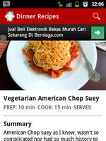 Dinner Recipes Apps capture d'écran 2