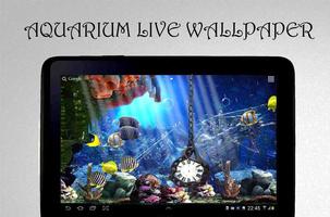 Aquarium Clock Live Wallpaper capture d'écran 3