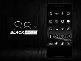 S8 Black AMOLED UX - Icon Pack پوسٹر