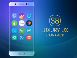 Luxury S8 Icon Pack الملصق