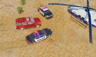Offroad Jeep Prado Driving - Police Chase Games Poster