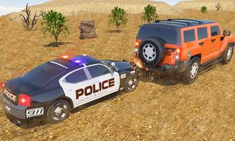 Offroad Jeep Prado Driving - Police Chase Games captura de pantalla 1
